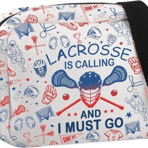 Lacrosse Themed Women's Crossbody Bag - Compact, Water-Resistant, Ideal Gift